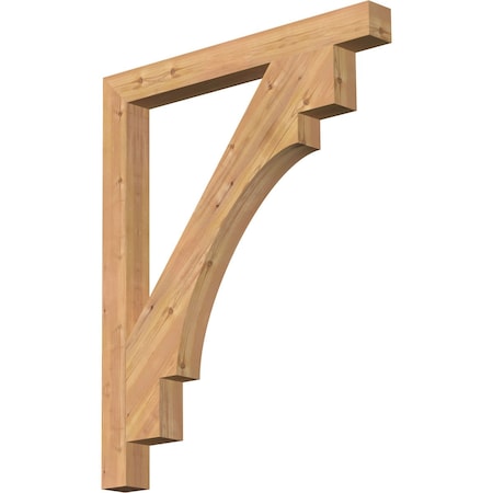 Merced Block Smooth Bracket, Western Red Cedar, 3 1/2W X 36D X 44H